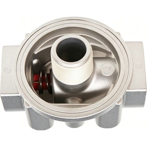 Support de filtre hydraulique P561131 (entrée/sortie 3/4-14NPT, clapet bypass, diamètre 3.74"). (1/4)