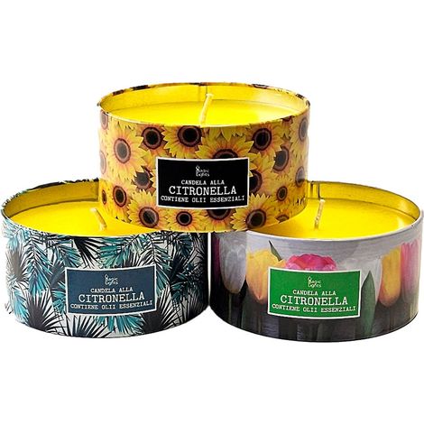Bougie Citronnelle Boîte Métal Anti-moustique élégante Et Pratique - Magic Lights