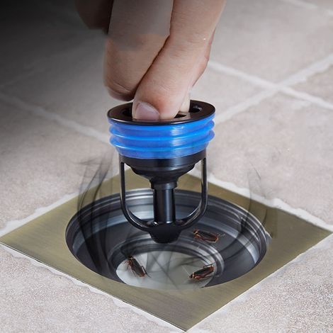 Siphon für Spülbecken, geruchsdicht, schädlingssicher, für Küche und Bad, Abflussabdeckung (1/4)