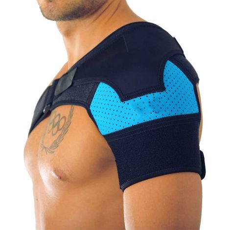 Sangle d'épaule homme femme Maintien compressif rouge, 1 pièce (1/4)