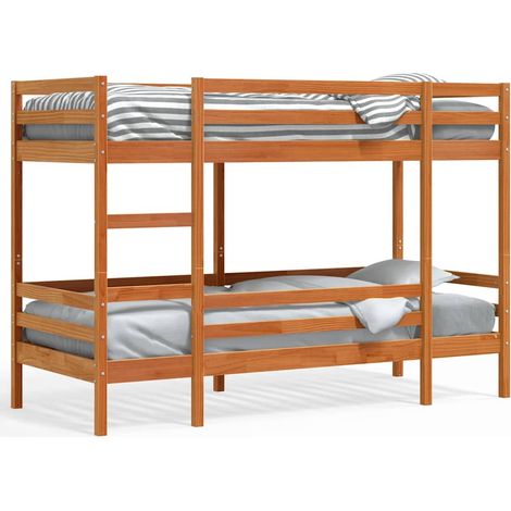 Maison Exclusive - Letto a Castello Marrone Cera 90x190 cm in Legno di Pino