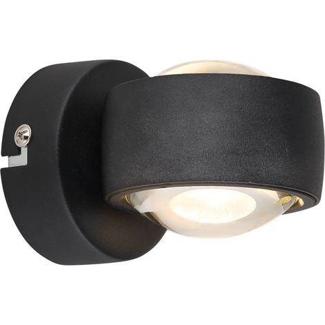 Globo - lampada da parete - RANDI - nero - metallo - LED - 78290B