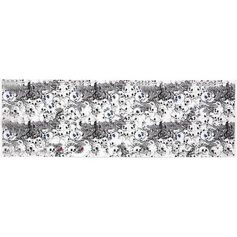 Rouleau de film autocollant 50 x 150 cm pour voiture, motif crâne, graffiti et bombe.