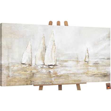 Gemälde Sonnenblendung auf Keilrahmen 140x70 cm