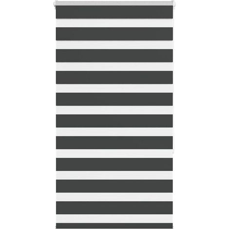 vidaXL Store zèbre noir 70x150 cm largeur du tissu 65,9 cm polyester (1/5)