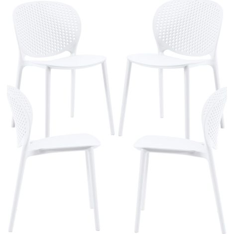 Packs Sillas Jardín - Pack 4 Sillas Brandi - Blanco (1/5)
