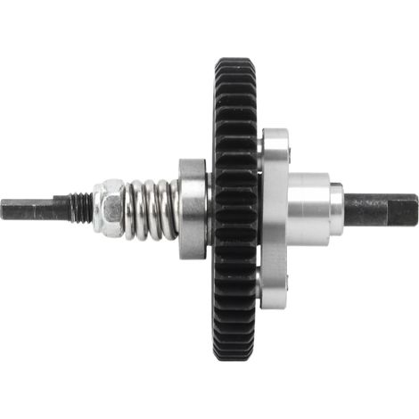Embrayage à glissement différentiel 54T en aluminium et acier pour voiture RC Traxxas Slash 4x4 1/10, couleur argent. (1/5)