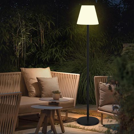 Waterproof Indoor and Outdoor Solar Street Light, USB Rechargeable Wireless Street Light with Light Sensor, Dimmable Brightness LED Solar Lights for Patio Lawn Garden. (1/5)
