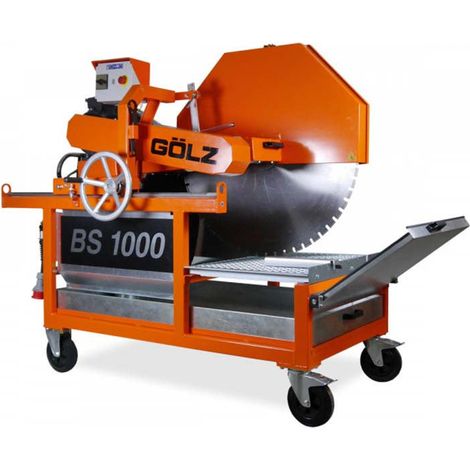 Scie électrique triphasée pour maçon 7,5 kW – Diamètre disque 1000 mm – Profondeur de coupe max 420 mm – Vitesse 990 min-¹ – 2829002020 – Golz (1/4)