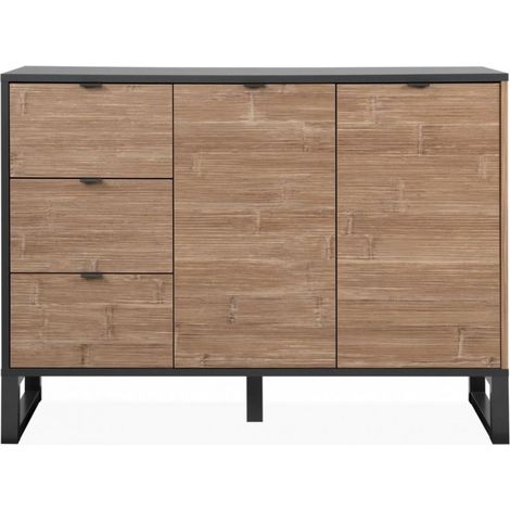 Madia 120 x 88 h cm bambou et gris anthracite - Asolo (1/5)