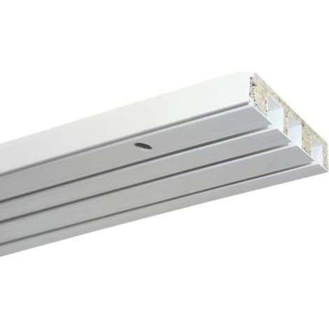 Gardinia Asta a 3 rotaie GE3, Bianco, 120 cm (1/5)