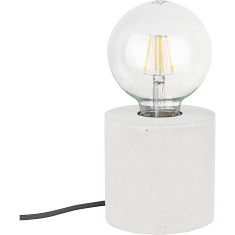 Kleine Tischleuchte mit Schalter Beton Ø10cm Modern