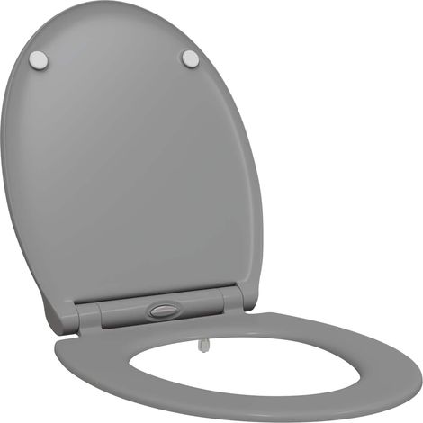 Siège de toilette Gris 47 x 37,5 x 3,8 cm Duroplast (1/5)