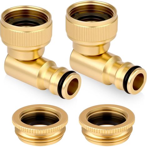 2 Pièces Réducteur en Laiton Adaptateur, 3/4 "Femelle à 1/2" Mâle BSP Filetage en Laiton Douille Hexagonale Connecteur de Réduction, Réducteur Femelle Mâle, pour la Conversion de Tuyau (1/5)