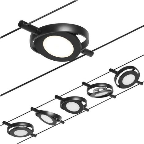 Paulmann Seilsystem Set RoundMac | Deckenlampe mit 5 Spots | inkl Leuchtmittel in Warmweiss (1/5)