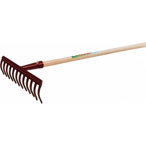 rastrello mod Lusso a 12 denti in acciaio verniciato rastrelli prato e giardino