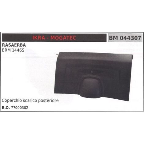 Coperchio scarico posteriore IKRA rasaerba tosaerba tagliaerba BRM 1446S 044307