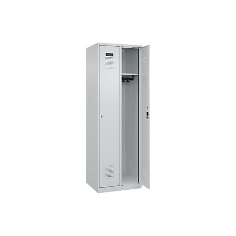 C+P Armadietto Evolo PLUS 2 scomparti grigio chiaro largh
