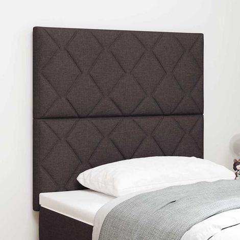 Kopfteil Dunkelbraun 100 cm Stoff