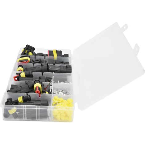 Kit Connecteur Électrique Auto Imperméable, Assortiment de Cosses Mâle Femelle, Faisceau de Fils pour Voiture (1/5)
