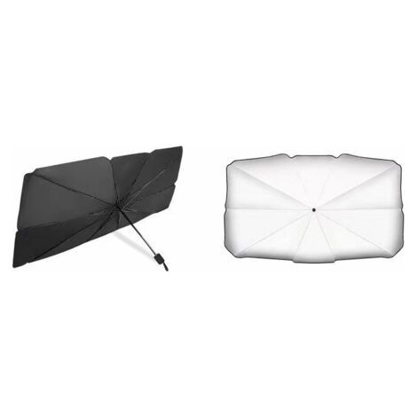 Parapluie Pare Soleil Pare Brise Avant de Voiture Amélioré Parapluie de Voiture Pliable Pare-Soleil Couverture Protection UV et Isolation Thermique 13878cm M (1/5)