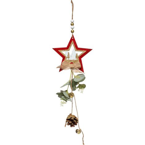 Weihnachten Thema lange hölzerne Blatt Apfelbaum 2 Sortiment -