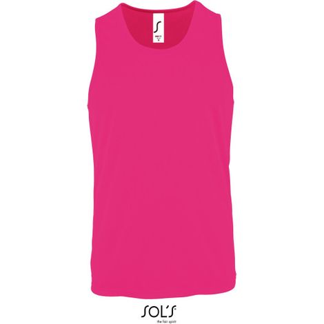 Camiseta De Tirantes De Deporte De Hombre SOL'S SPORTY TT MEN M Rosa fluor (1/3)