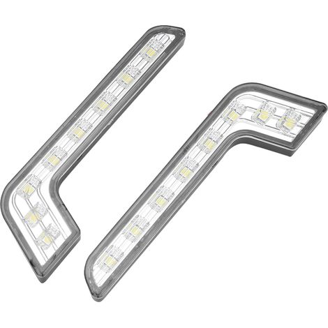 Feux de jour LED 8 LED Super Lumineux Étanche Universel DRL Voiture (1/5)