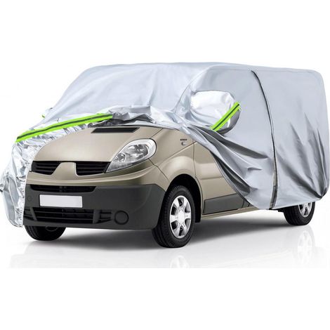 Bâche de protection auto pour Renault Trafic LWB, toutes saisons, avec fermeture éclair et antivol (1/5)