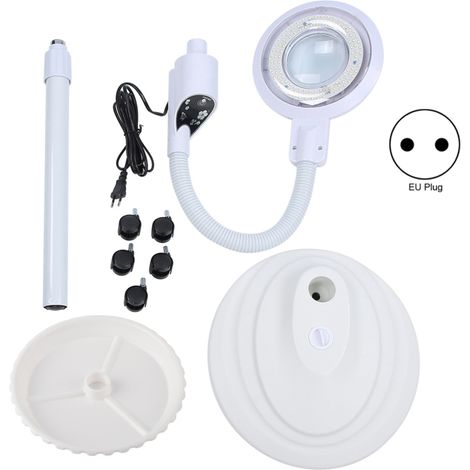 Lámpara de pie LED regulable para salones de belleza, tatuajes y manicuras, con protección ocular.