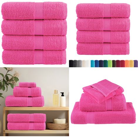 Premium-Gästetücher SOLUND 4 Stk. Rosa 30x50 cm 600 g/m² - Badetuch - Gesichtstuch (1/5)