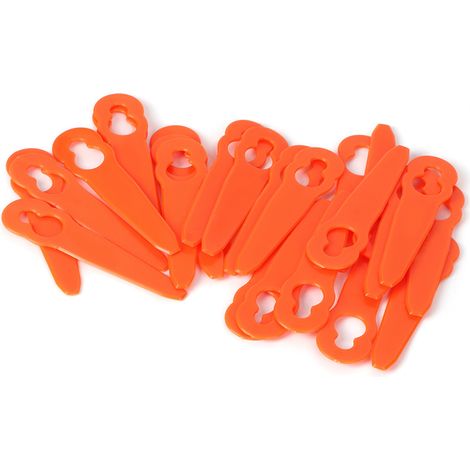 24-teiliges Set Kunststoff-Schneidmesser-Ersatzteile für Rasenmähertrimmer, passend für Stihl Polycut 2-2 (1/5)