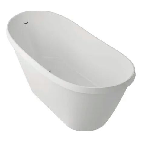 [NEUWERTIG] B-Ware Badewanne Moye Wanne Set Ovale Freistehende Badewanne Weiß 71 X 169,5 Cm Ablauf