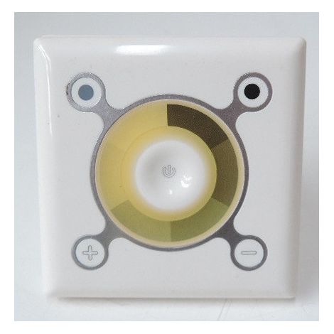 Contrôleur d'interface carré tactile monochrome pour ruban LED 12V / 24V DC 8A 1 channel (1/2)
