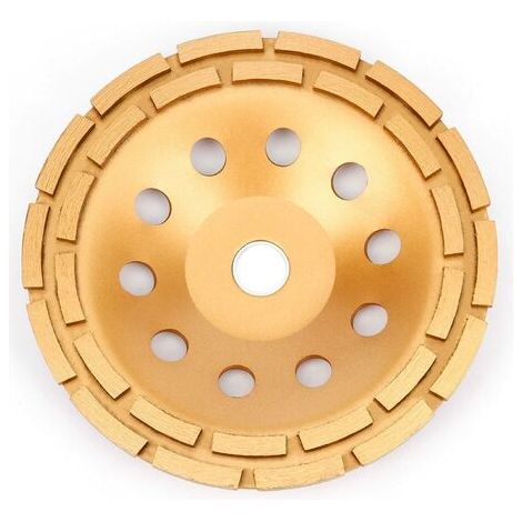 BUNTHAUS Diamant Meule 230 x 22,2 mm - Turbo Diamant Meule Boisseau pour Béton, Granit, Pierre, Marbre, Pierre, Maçonnerie, Brique, Crépi, Béton ciré (1/4)