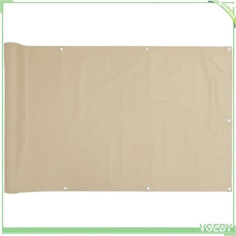 Écran de balcon - FAFEICY - 134940 - Beige - Imperméable - 90x300 cm (1/5)