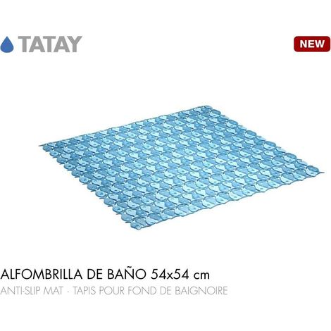 TATAY tatay alfombra baño 54x54 azul 5510100 , tatay alfombra baño 54x54 azul 5510100