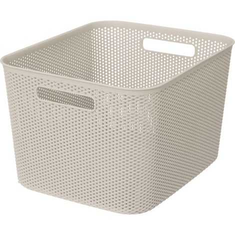 Crochy häkelkorb 19l leinen - 5five