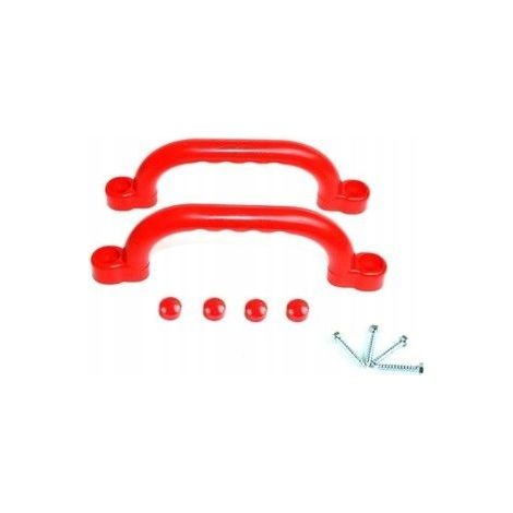 Poignées en plastique 25 cm rouge pour votre aire de jeux (1/2)
