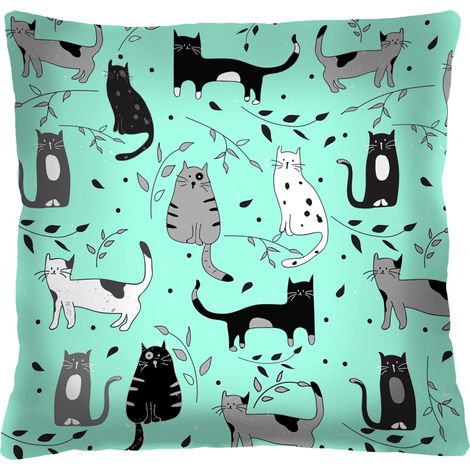 Coussin - chats paresseux - 40x40 cm (1/5)