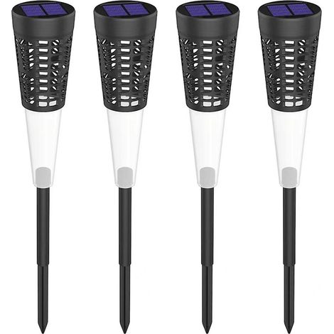 Lampe solaire d'extérieur, lampe solaire LED à couleurs changeantes clignotantes, lampe solaire de jardin pour allée, cour, B (1/5)