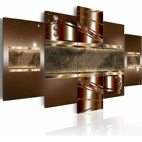 Tableau mirage brun - 100 x 50 cm (1/4)