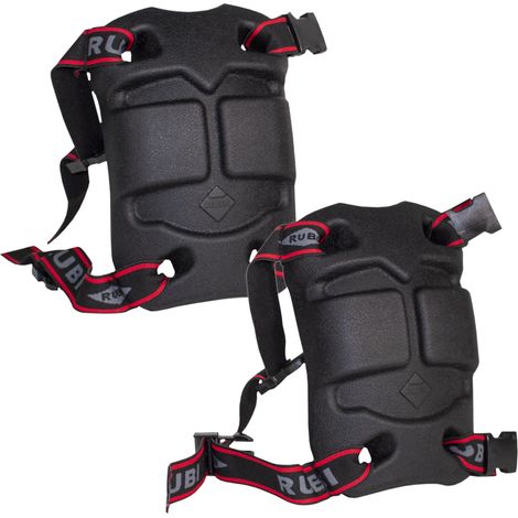 Rubi – Genouillère professionnelle pour pose de carrelage – Double sangle élastique – Confort et stabilité – 66957