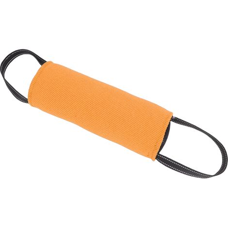 Jouet remorqueur morsure de chien, tissu haute résistance, ergonomique, antidérapant, dragonne, oreiller d'entraînement, Orange (1/5)