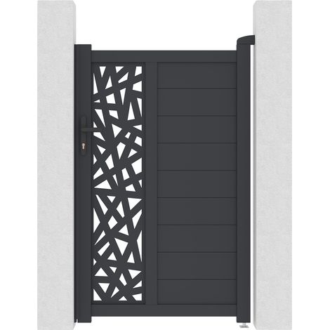 Tor 1m RUIVO H.160cm graues Aluminium