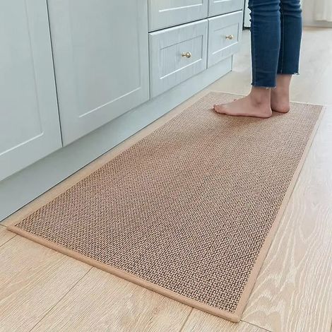 Tapis de cuisine, tapis de cuisine antidérapants et lavables, descente de lit décorative, 50 x 120 cm (1/5)