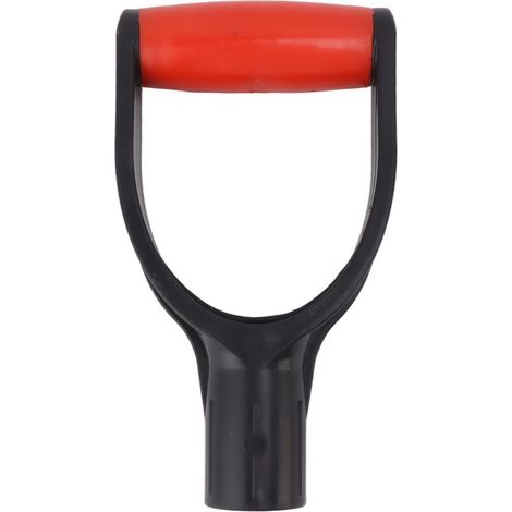 Jeffergarden Pelle D Grip Poignée 32mm Diamètre Intérieur Silicone Grip Renforcement Pelle à Neige Poignée Remplacement pour Creuser Rteau Outil Rouge Noir-DOU