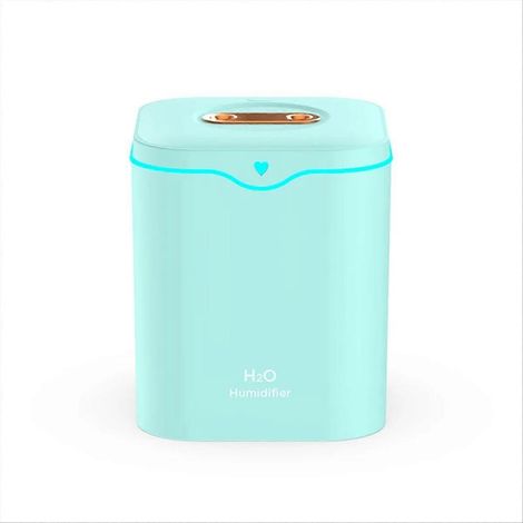 2000 ml grande capacité double port humidificateur air USB diffuseur aromathérapie frais brume maker pour maison bleu (1/5)
