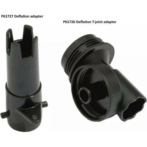 Kit de raccords pour tuyau gonflable Bestway P61726 et P61727 Adaptateur en T pour échappement + rallonge pour tuyau gonflable Compatible avec les piscines et spas gonflables Bestway (1/3)