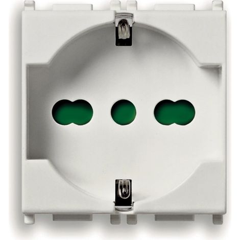 presa universale vimar "plana" bianco 2p+t - cod.0r14210